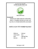 Khoá Luận tốt nghiệp đại học: Áp dụng quy trình chăm sóc nuôi dưỡng. Phòng và trị bệnh cho đàn lợn thịt tại trang trại Công ty Cổ phần dinh dưỡng Hải Thịnh