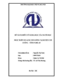 Đề tài nghiên cứu khoa học: Phát triển du lịch cộng đồng tại huyện Con Cuông, tỉnh Nghệ An