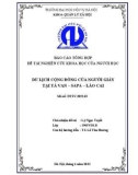 Đề tài nghiên cứu khoa học: Du lịch cộng đồng của người Giáy ở Tả Van – SaPa – Lào Cai