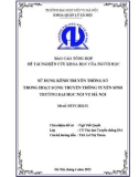 Đề tài nghiên cứu khoa học: Sử dụng kênh truyền thông số trong hoạt động truyền thông tuyển sinh của Trường Đại học Nội Vụ Hà Nội