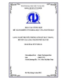 Đề tài nghiên cứu khoa học: Làng nghề truyền thống Gốm, sứ tại Bát Tràng huyện Gia Lâm, thành phố Hà Nội