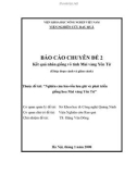 Báo cáo chuyên đề: Nghiên cứu bảo tồn lưu giữ và phát triển giống hoa Mai vàng Yên Tử - TS. Đặng Văn Đông