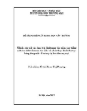 Đề tài nghiên cứu khoa học cấp trường: Nghiên cứu việc áp dụng trò chơi trong việc giảng dạy tiếng Anh cho sinh viên năm thứ hai hệ Cử nhân thực hành đào tạo bằng tiếng Anh – Trường Đại học Thương Mại