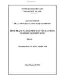 Báo cáo tóm tắt đề tài: Thực trạng và giải pháp đào tạo lao động ngành du lịch Phú Quốc