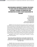 Benchmarking university training programs to make some recommendations in human resource training in warehouse and distribution in supply chain management in Vietnam