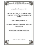 Luận văn Thạc sĩ Kinh tế: Giải pháp nâng cao chất lượng tín dụng tiêu dùng tại Agribank TP.HCM