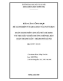 Đề tài nghiên cứu khoa học của người học: Đoàn Thanh niên Cộng sản Hồ Chí Minh với việc bảo vệ môi trường trên địa bàn quận Thanh Xuân - thành phố Hà Nội