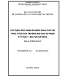 Báo cáo tóm tắt đề tài khoa học và công nghệ cấp Trường: Xây dựng ứng dụng di động dành cho hội thảo ATIGB của trường đại học Sư phạm Kỹ thuật – Đại học Đà Nẵng