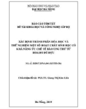 Báo cáo tóm tắt đề tài khoa học và công nghệ cấp Bộ: Xác định thành phần hóa học và thử nghiệm một số hoạt chất sinh học có khả năng ức chế tế bào ung thư từ hoa đu đủ đực