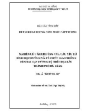 Báo cáo tóm tắt đề tài khoa học và công nghệ cấp Trường: Nghiên cứu ảnh hưởng của các yếu tố hình học đường và tổ chức giao thông đến tai nạn đường bộ trên địa bàn thành phố Đà Nẵng