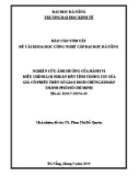 Báo cáo tóm tắt đề tài khoa học và công nghệ cấp ĐH: Nghiên cứu ảnh hưởng của hành vi điều chỉnh lợi nhuận đến tính thông tin của giá cổ phiếu trên sở giao dịch chứng khoán thành phố Hồ Chí Minh