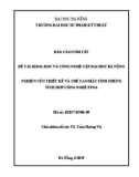 Báo cáo tóm tắt đề tài khoa học và công nghệ cấp ĐH: Nghiên cứu thiết kế và chế tạo máy tính nhúng tích hợp công nghệ FPGA