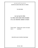 Dự thảo tóm tắt Luận án Tiến sĩ Toán học: Đa tạp quán tính và tính chất định tính nghiệm của các phương trình vi phân