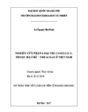 Dự thảo tóm tắt Luận án Tiến sĩ Sinh học: Nghiên cứu phân loại chi Camellia L. thuộc họ Chè - Theaceae ở Việt Nam