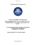 Đề tài nghiên cứu khoa học: Tội ác và hình phạt của Dostoevsky qua góc nhìn tâm lý học tội phạm