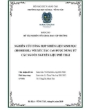 Đề tài nghiên cứu khoa học cấp trường: Nghiên cứu tổng hợp nhiên liệu sinh học (biodiesel) với xúc tác CaO được nung từ các nguồn nguyên liệu phế thải