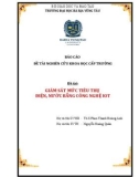 Đề tài nghiên cứu khoa học và công nghệ cấp trường: Giám sát mức tiêu thụ điện, nước bằng công nghệ IoT