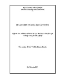 Đề tài khoa học cấp trường: Nghiên cứu mô hình kế toán chi phí theo mục tiêu (Target costing) trong doanh nghiệp