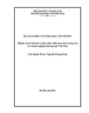 Báo cáo khoa học cấp trường: Nghiên cứu lý thuyết và thực tiễn chiến lược thị trường của các doanh nghiệp thương mại Việt Nam