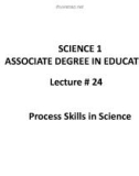 Lecture Science 1 - Associate Degree in Education: Lecture 24 - Dr. Arshad Bashir