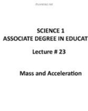 Lecture Science 1 - Associate Degree in Education: Lecture 23 - Dr. Arshad Bashir