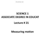 Lecture Science 1 - Associate Degree in Education: Lecture 21 - Dr. Arshad Bashir