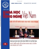 Tạp chí Khoa học và Công nghệ Việt Nam - Số 8A năm 2017