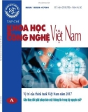 Tạp chí khoa học và công nghệ Việt Nam - Số 3A năm 2018