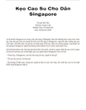 Kẹo Cao Su Cho Dân Singapore