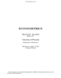 Ebook Econometrics: Part 1