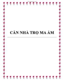 Truyện ma: Căn nhà trọ ma ám