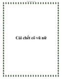 Truyện kinh dị: Cái chết cô vũ nữ