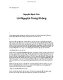 Lời Nguyện Trong Không