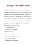 Truyện kinh dị Trăng Xanh Huyền Hoặc