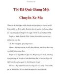 Tôi Đã Quá Giang Một Chuyến Xe Ma