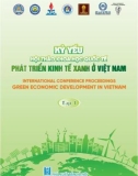 Phát triển kinh tế xanh ở Việt Nam - Kỷ yếu hội thảo khoa học Quốc tế (Tập 1): Phần 1