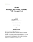 Thất Chủng Võ Khí - Bích Ngọc Đao