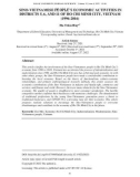 Sino-Vietnamese people's economic activities in districts 5, 6, and 11 of Ho Chi Minh city, Vietnam (1996-2016)