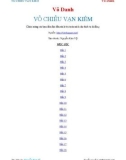 VÔ CHIÊU VẠN KIẾM - Vô Danh