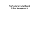 Ebook Professional hotel front office management: Part 1 - Anutosh Bhakta