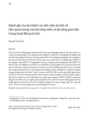 Đánh giá của du khách và sinh viên du lịch về tầm quan trọng của Kỹ năng mềm và Kỹ năng giao tiếp trong hoạt động du lịch