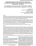Đánh giá tài nguyên du lịch và điều kiện sinh khí hậu cho phát triển loại hình du lịch tham quan tự nhiên khu vực Quảng Ninh - Hải Phòng