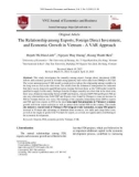 The relationship among exports, foreign direct investment, and economic growth in Vietnam - a VAR approach