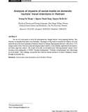 Phân tích các yếu tố truyền thông mạng xã hội đến ý định du lịch của du khách nội địa tại Việt Nam