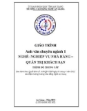 Giáo trình Anh văn chuyên ngành 1 (Nghề: Nghiệp vụ nhà hàng, Quản trị khách sạn - Trình độ Trung cấp) - Trường Cao đẳng Nghề An Giang