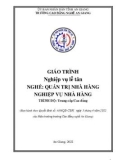 Giáo trình Nghiệp vụ lễ tân (Nghề: Quản trị nhà hàng và nghiệp vụ nhà hàng - Trình độ CĐ/TC) - Trường Cao đẳng Nghề An Giang