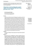 Tối ưu hóa cơ cấu lao động theo ngành - nghiên cứu trường hợp Việt Nam trong giai đoạn 2010 - 2021