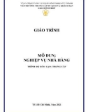 Giáo trình Nghiệp vụ nhà hàng (Trình độ: Trung cấp): Phần 1 - Trường Trung cấp Du lịch và Khách sạn SaigonTourist