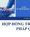 Bài giảng Hợp đồng trong tư pháp quốc tế - TS. Bùi Quang Xuân