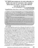 Xác định test đánh giá tố chất mềm dẻo và khéo léo cho nữ vận động viên Aerobic đồng đội lứa tuổi 9-10 tại Nhà thi đấu Nguyễn Du quận 1